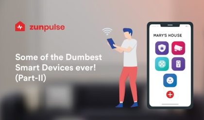 person with phone controlling smart devices that are dumb and redundant