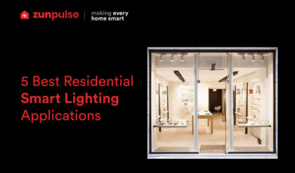 Blog banner for 5 best residential smart lighting applications